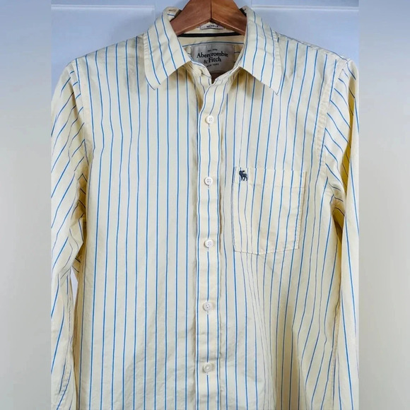 Abercrombie & Fitch cotton casual button down shirt, XL, vintage relaxed fit - Picture 4 of 8